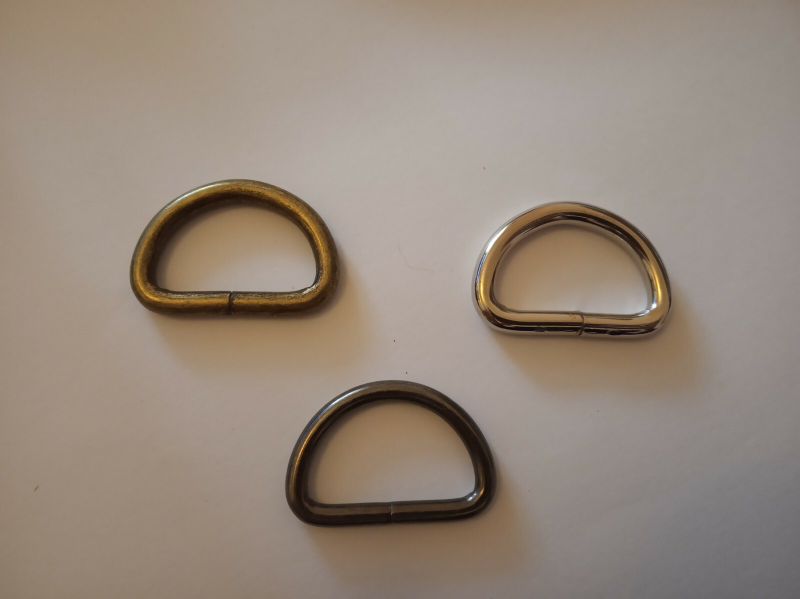 Metal D-Ring width 25 mm anello