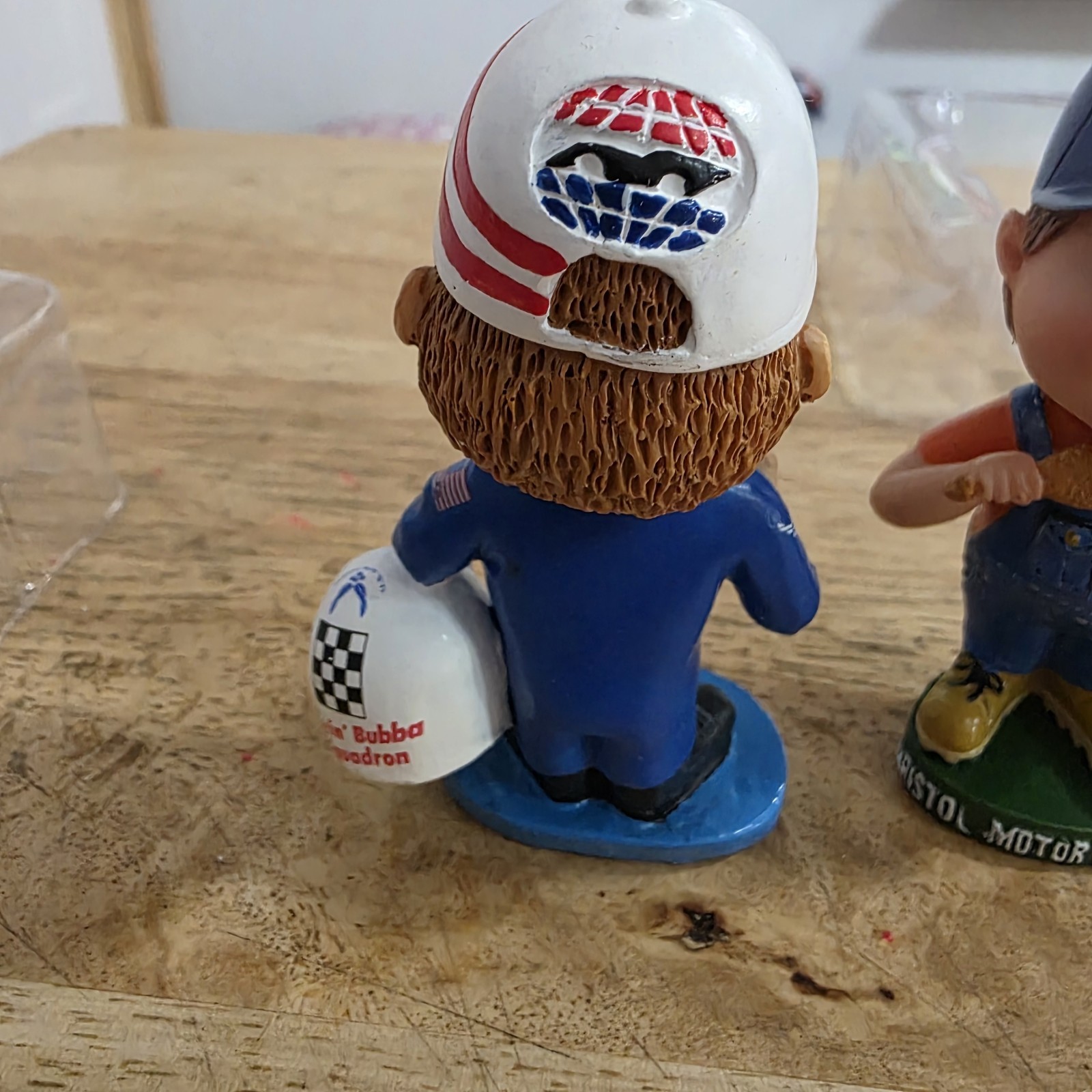 2 Motor Speedway Mini Bobblehead Figures - See Photos.