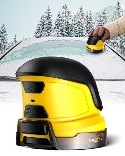 Electric Tactical Ice Scraper - Cordless Motorized Windshield Tool for Snow & Fr