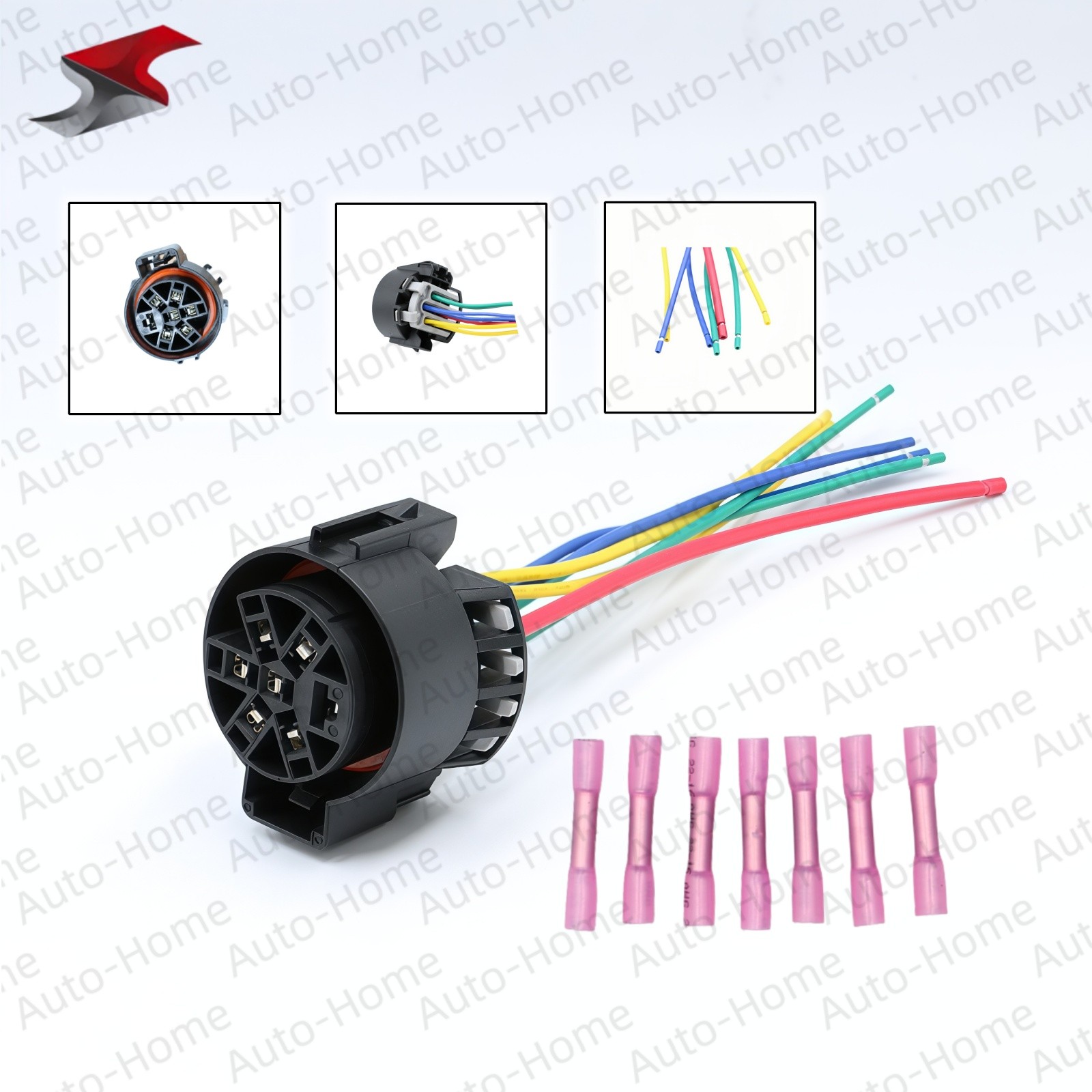 Truck Connector 7 way trailer plug Pigtail Wire Harness For DODGE FORD GM HUMMER