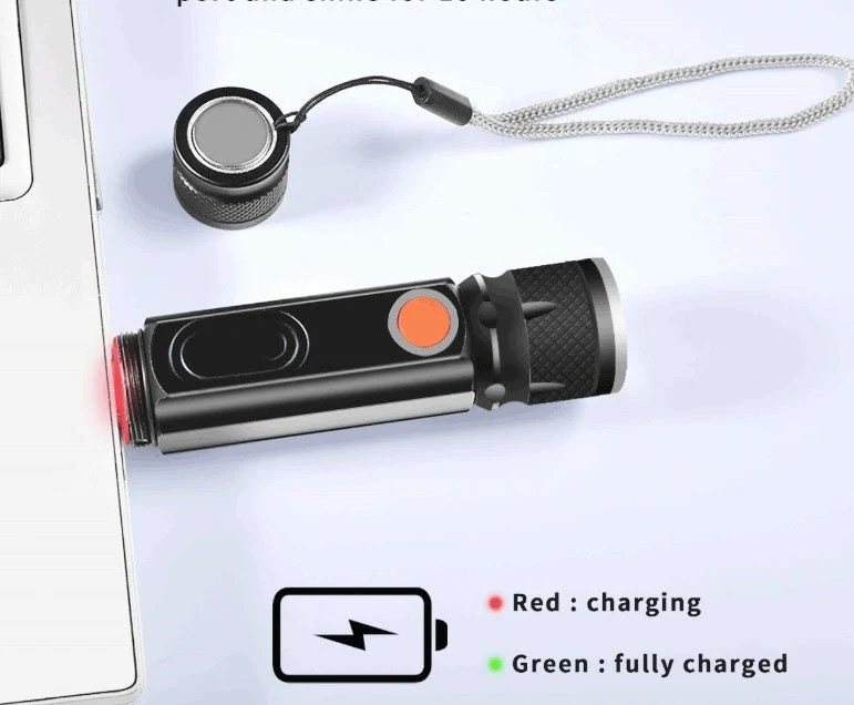 Rechargeable Multifunctional LED Flashlight – Magnetic Work Light