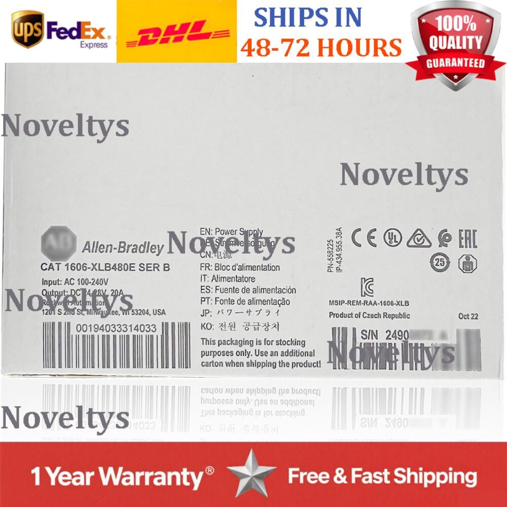 NEW Allen Bradley Power Supply 1606-XLB480E Fast Shipping US Free Tax