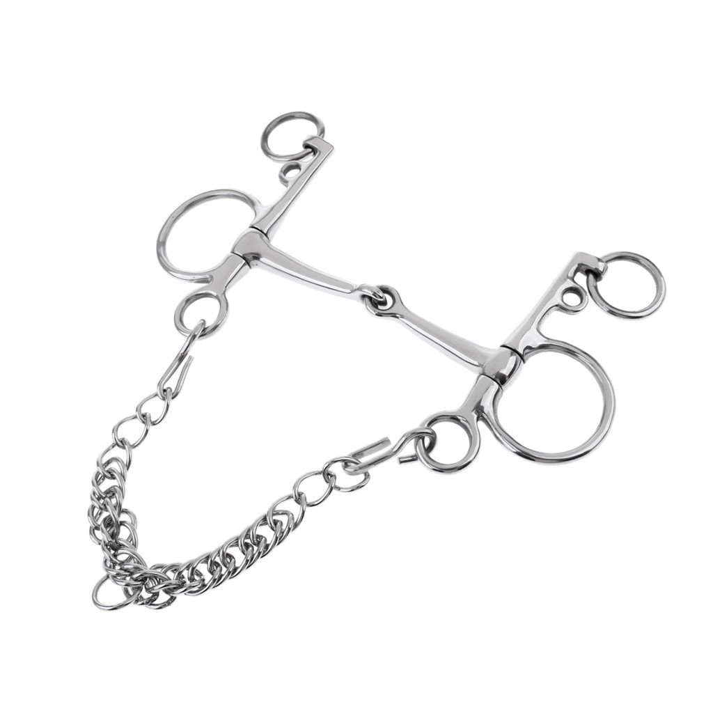 5\\\\\\\'\\\\\\\' Sturdy Polished Horse Bit With Curb Chain and Curb