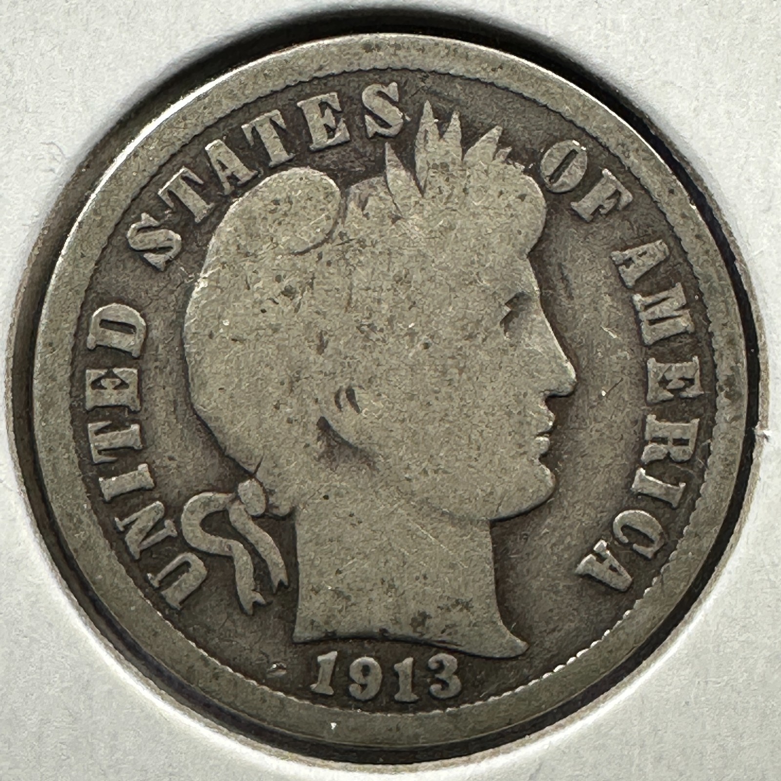 1913 10C Barber Dime (89160)