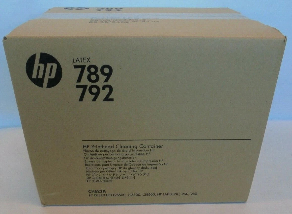 HP 789/792 CH622A Printhead Cleaning Container L25500-28500 LATEX 210-80 New
