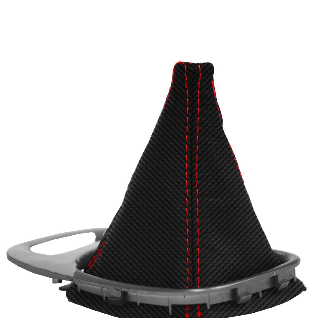 Fits 03-09 Honda S2000 Carbon Fiber Manual Shift Boot Red Stitch