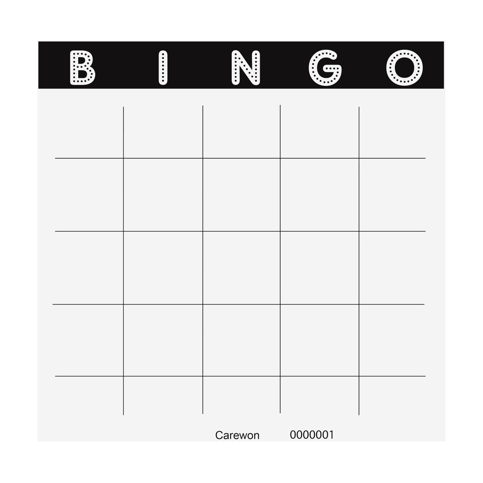 50 Blank Bingo Cards, 9" x 9", Large - Disposable Paper Bingo Sheets for Part...