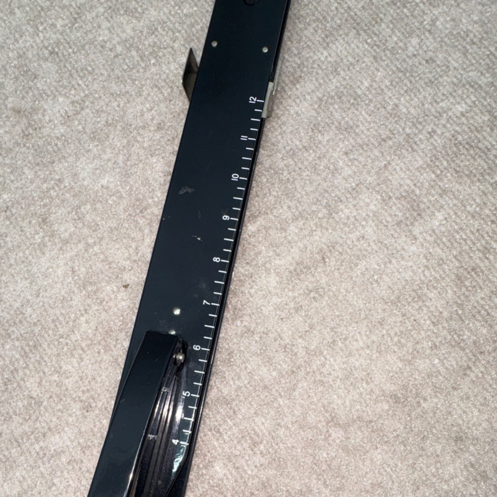 Long Reach Standard Stapler - Black, with Ruler Markings