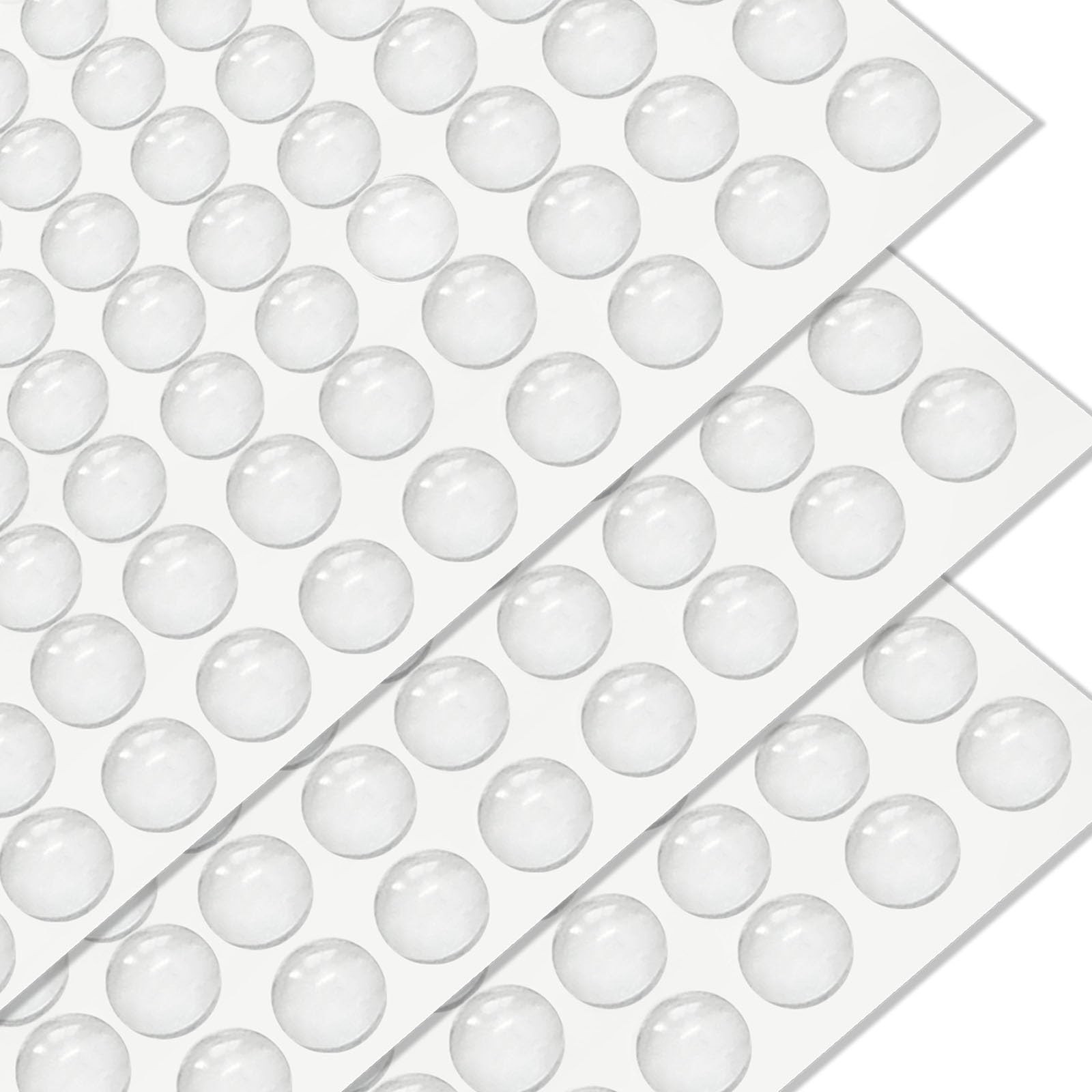 300 PCS 3/8 inch Cabinet Door Bumpers,Circular Self-Adhesive Clear Rubber Bumper
