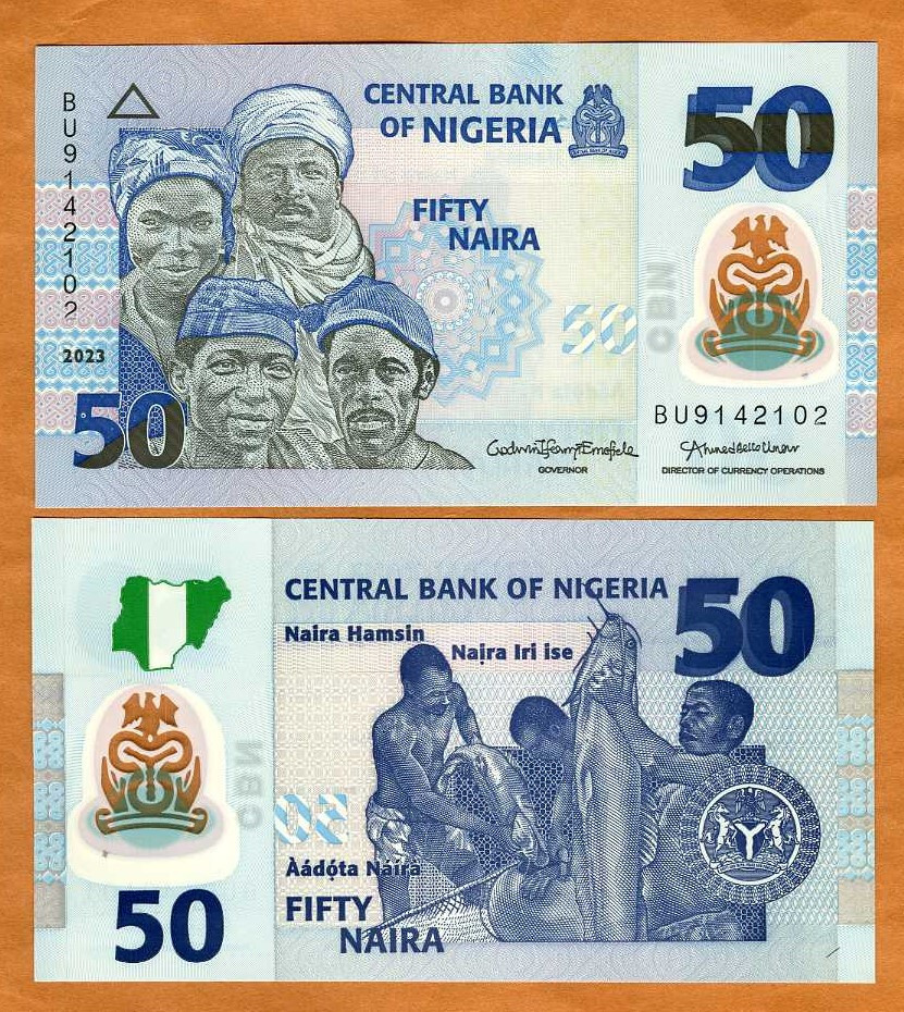 Nigeria, 50 naira, 2023, P-New,  POLYMER, UNC