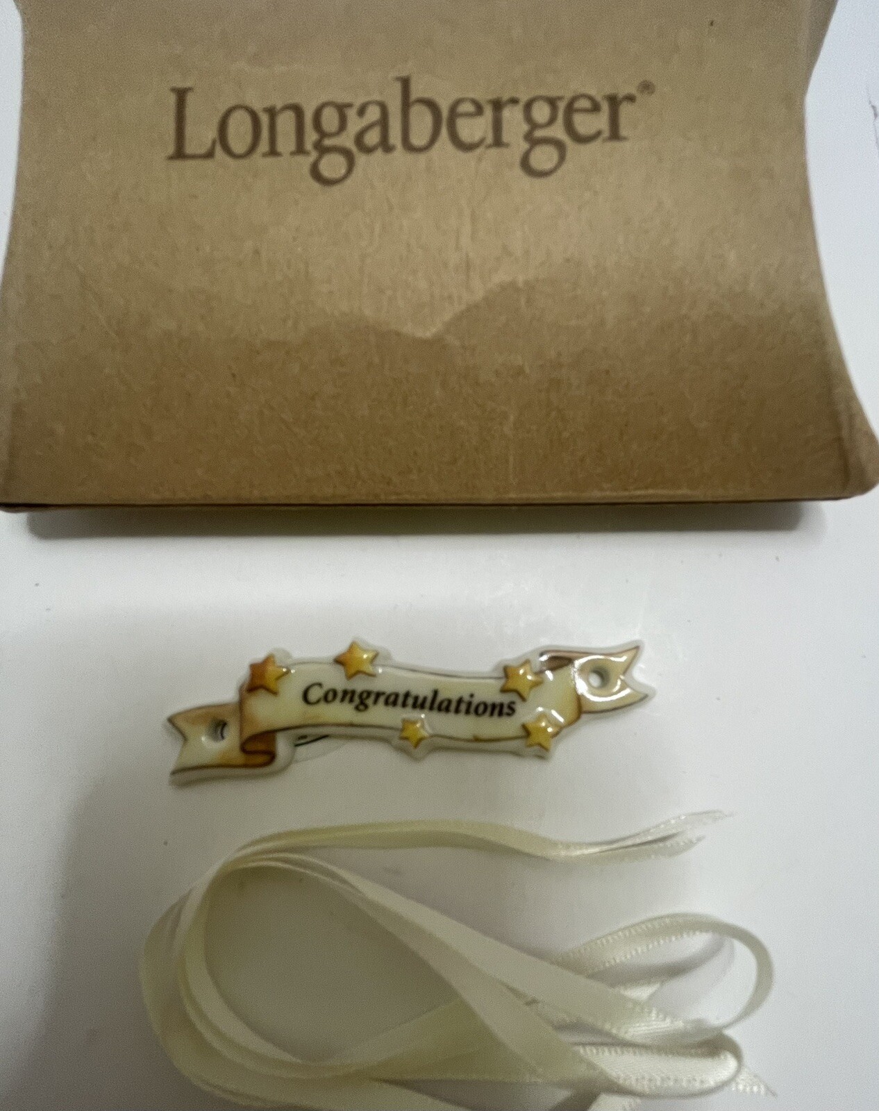Longaberger Congratulations Basket Tie-on  #23064