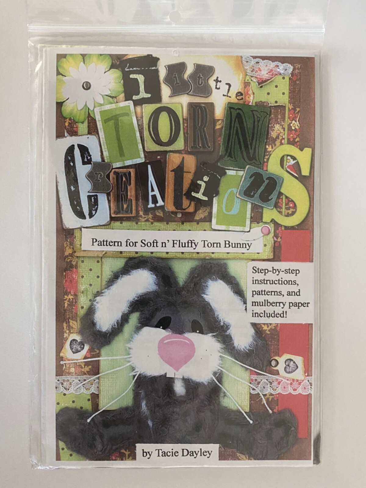 Little Torn Creations Paper Crafts Patterns - Bear Bunny Monkey Tiger Kitty Chic