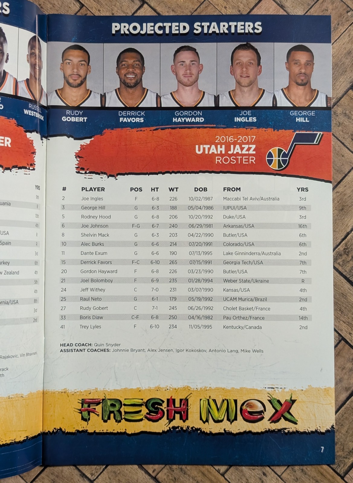OKC Thunder GameNight Magazine Program - Feb. 28, 2017 vs Jazz - NBA Westbrook