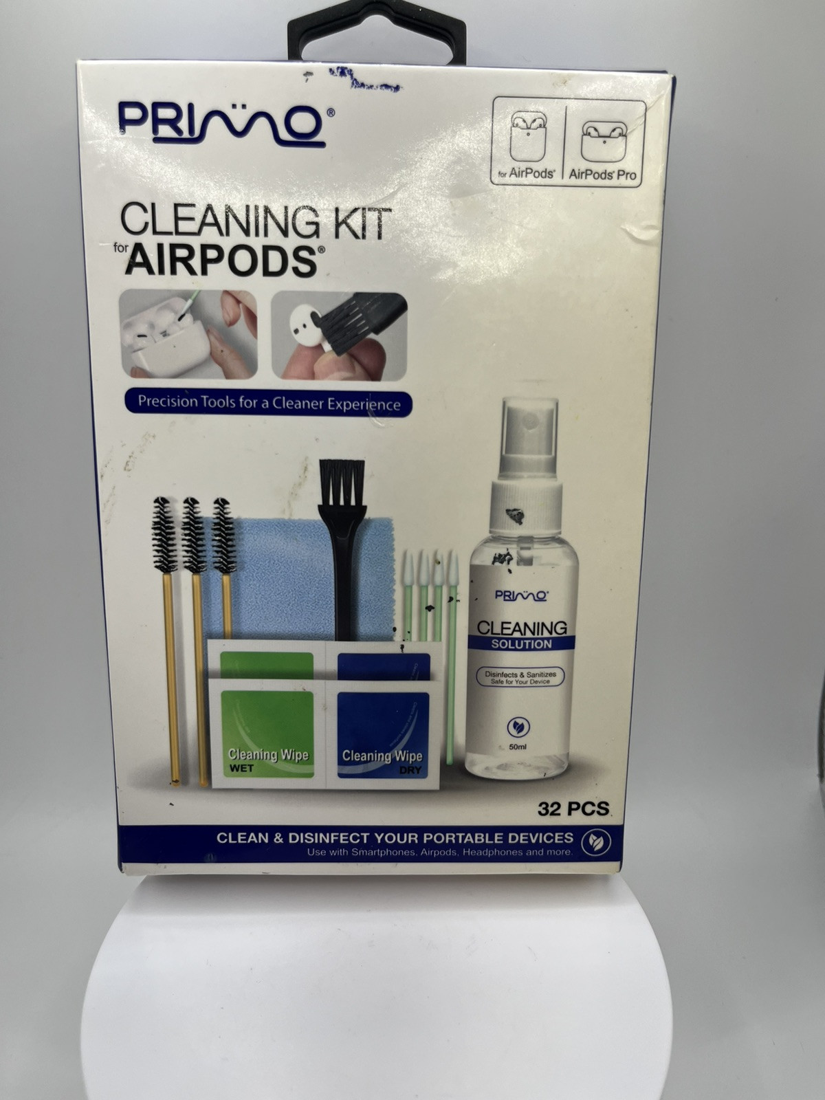 NEW Primo Just Wireless 89117 Airpods 32-PC Cleaning Kit with Precision Tools
