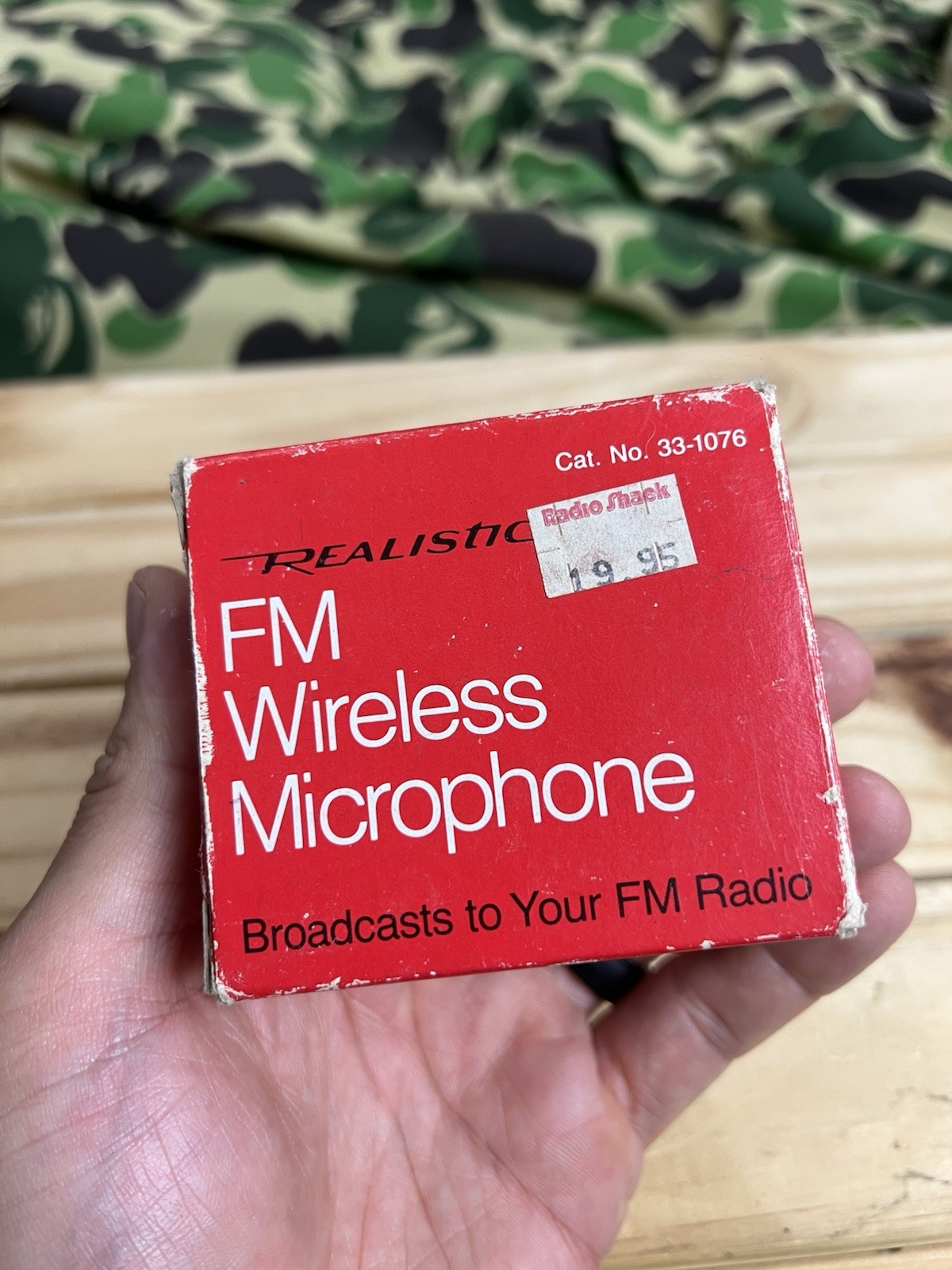Vtg New Realistic 33-1076 FM Wireless Microphone Radio Shack Broadcast to Radio