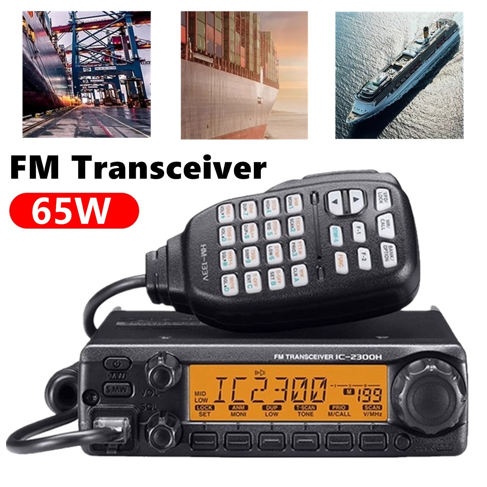 FM Transceiver VHF Mobile Radio Car Radio Station VHF Maritime Radio