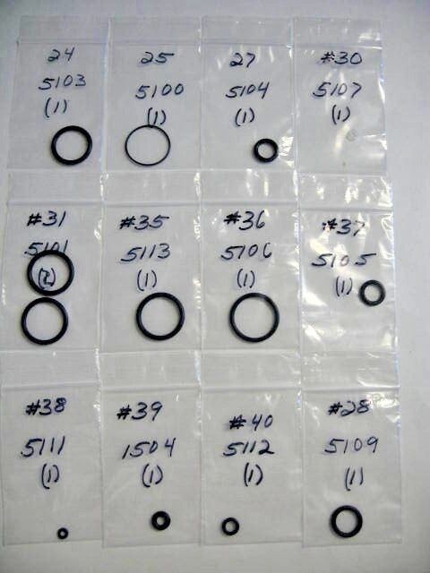 FX 3 Stage Stirrup Hand Pump O-Ring Kit / R&S 2.5-23HFX / Ind. Marked O-Rings