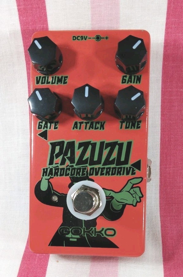 PAZUZU.  GOKKO GK-62 Hardcore Overdrive EFFECTS PEDAL Great Pre-owned Condition