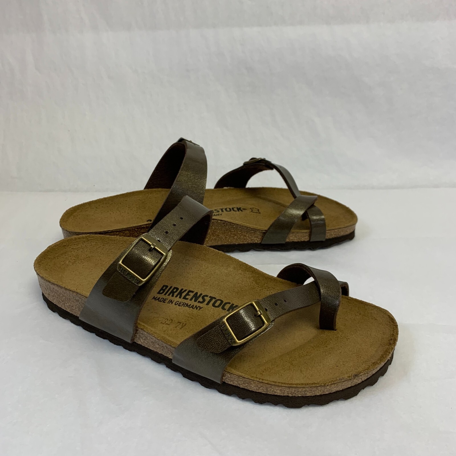 Birkenstock New w/o Box Mayari Golden Brown Birko-Flor Narrow - Select Size