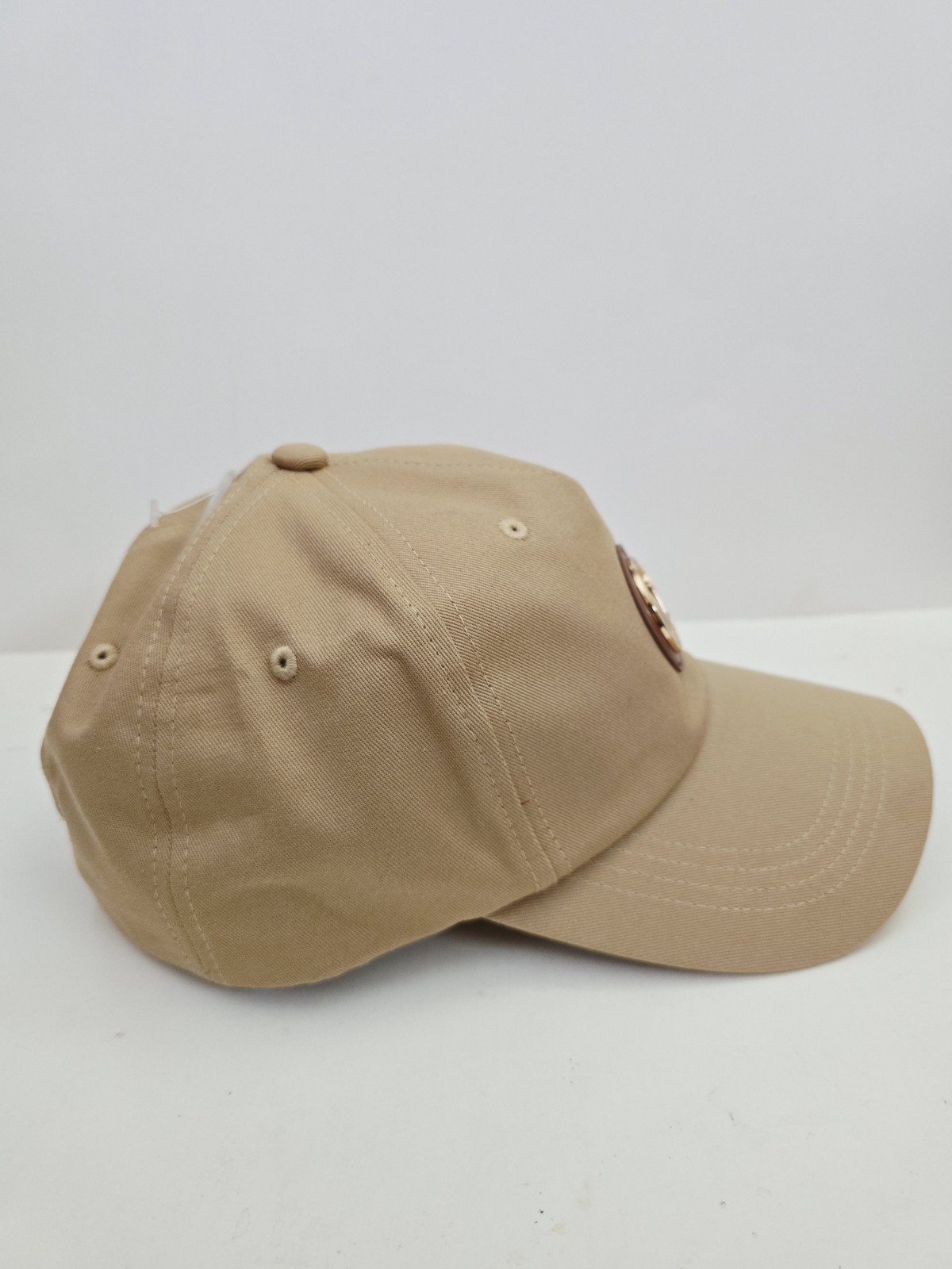 Michael Kors Khaki Brown MK Logo Baseball Cap Hat Adjustable OS NWT $68