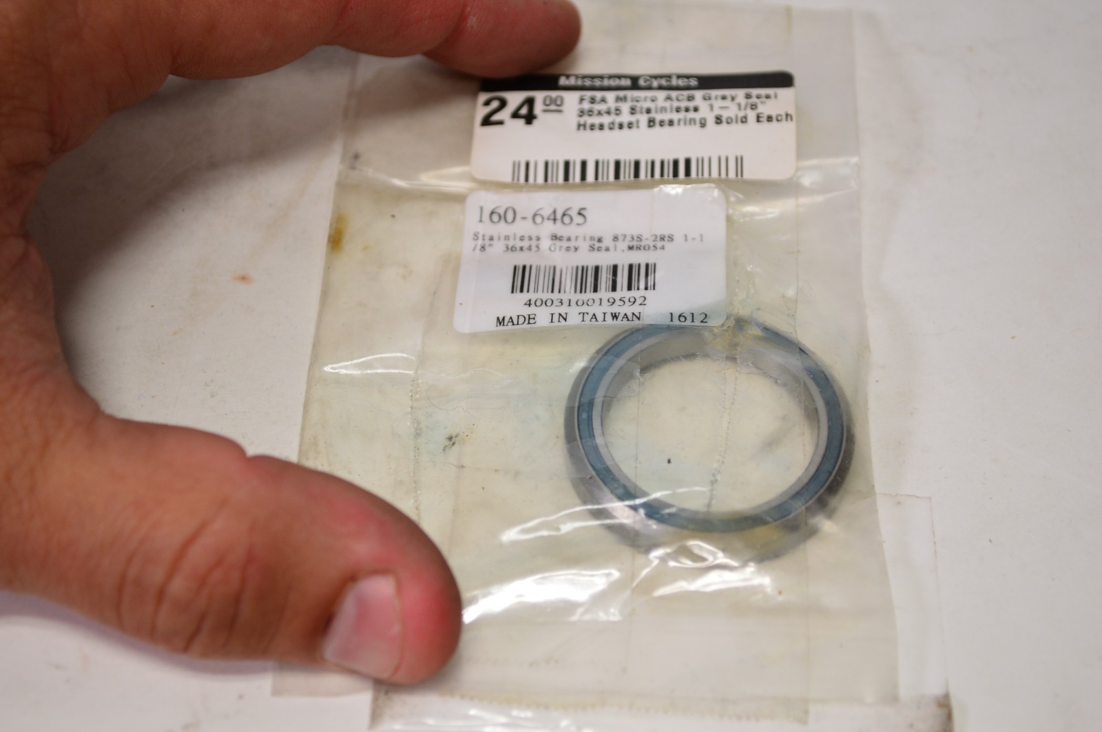 Full Speed Ahead FSA Micro Gray Headset Bearing 160-6465