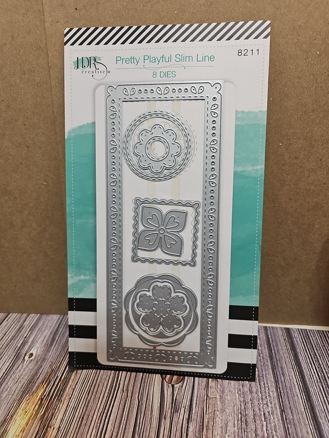 LDRS creative Little Darling PRETTY PLAYFUL Slimline Die- 8 Pc Die Set