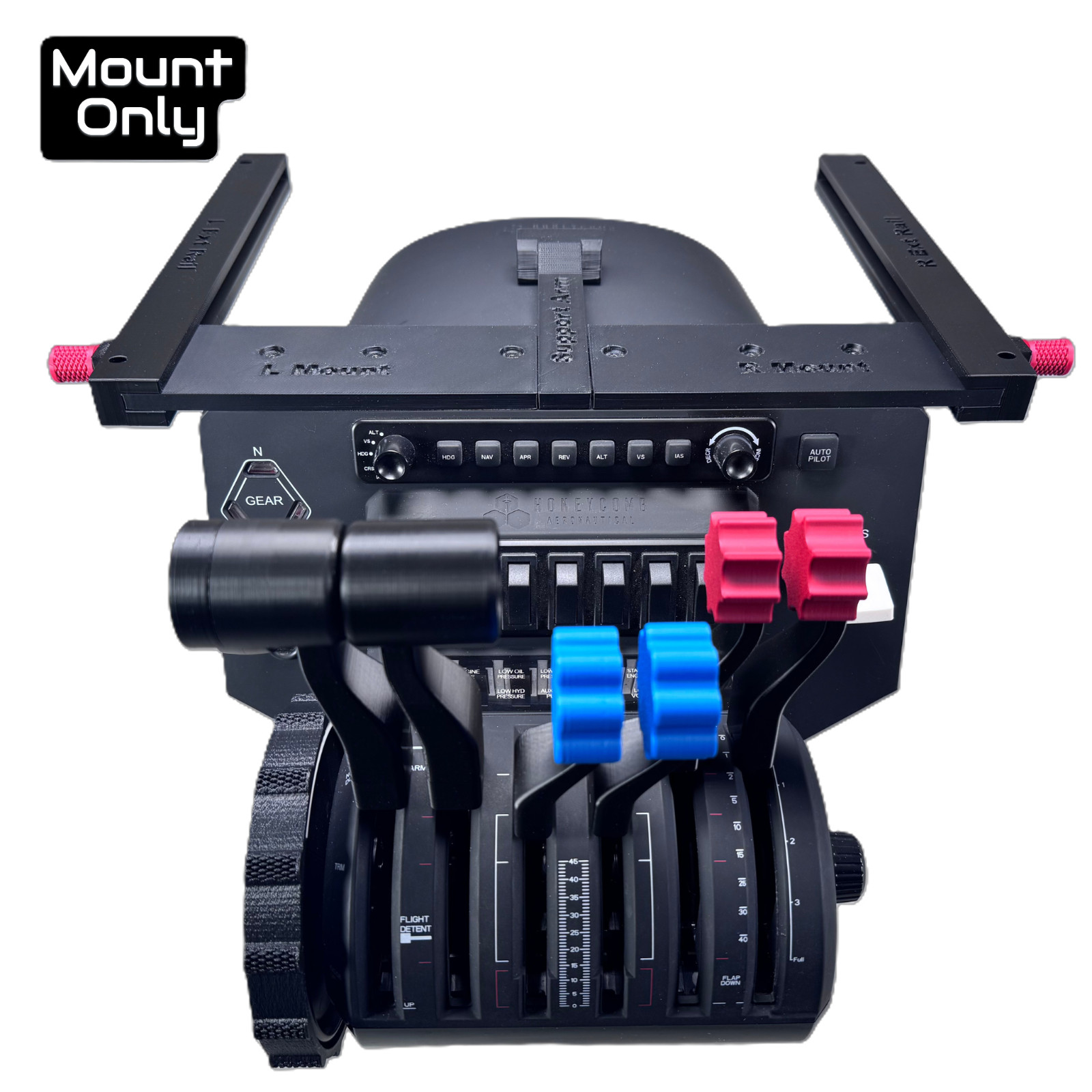 Mount for The Honeycomb Alpha or Bravo Throttle Quadrant – Sliding and Locking