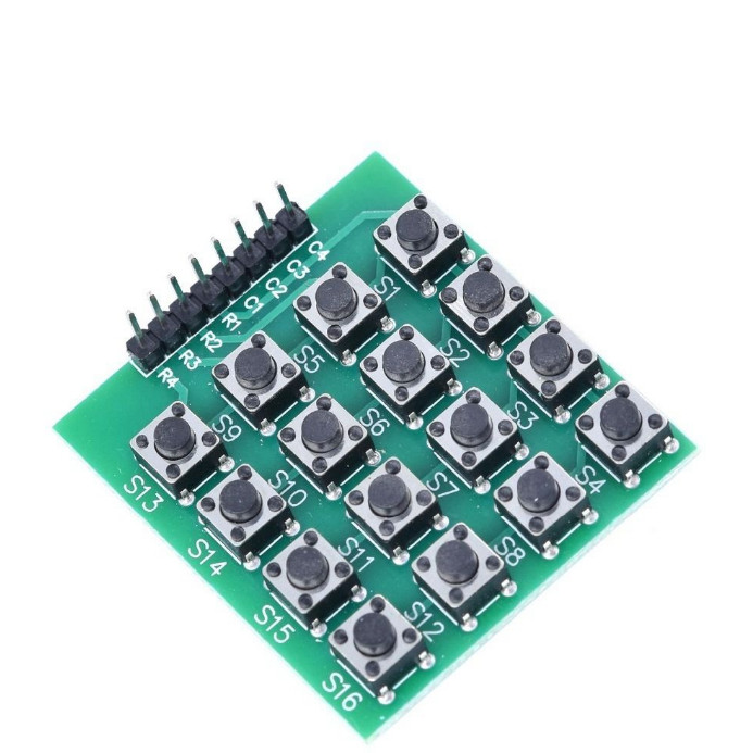 8pin 4x4 Matrix 16 Keys Button Keypad Keyboard Breadboard Module MCU for Diy Kit