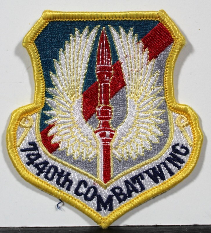 US Air Force 7440th Combat Wing Full Color Insignia Badge Emblem Crest Patch V 1