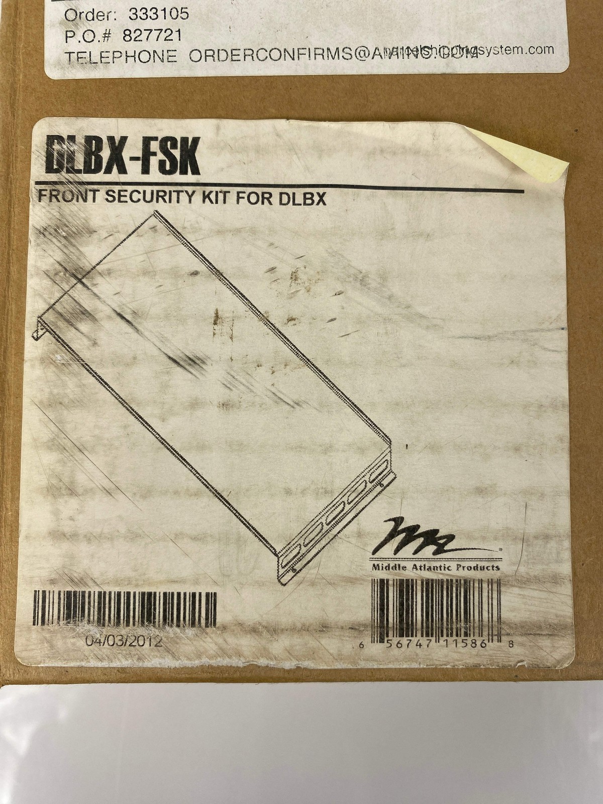 Middle Atlantic DLBX-FSK Front Security Kit