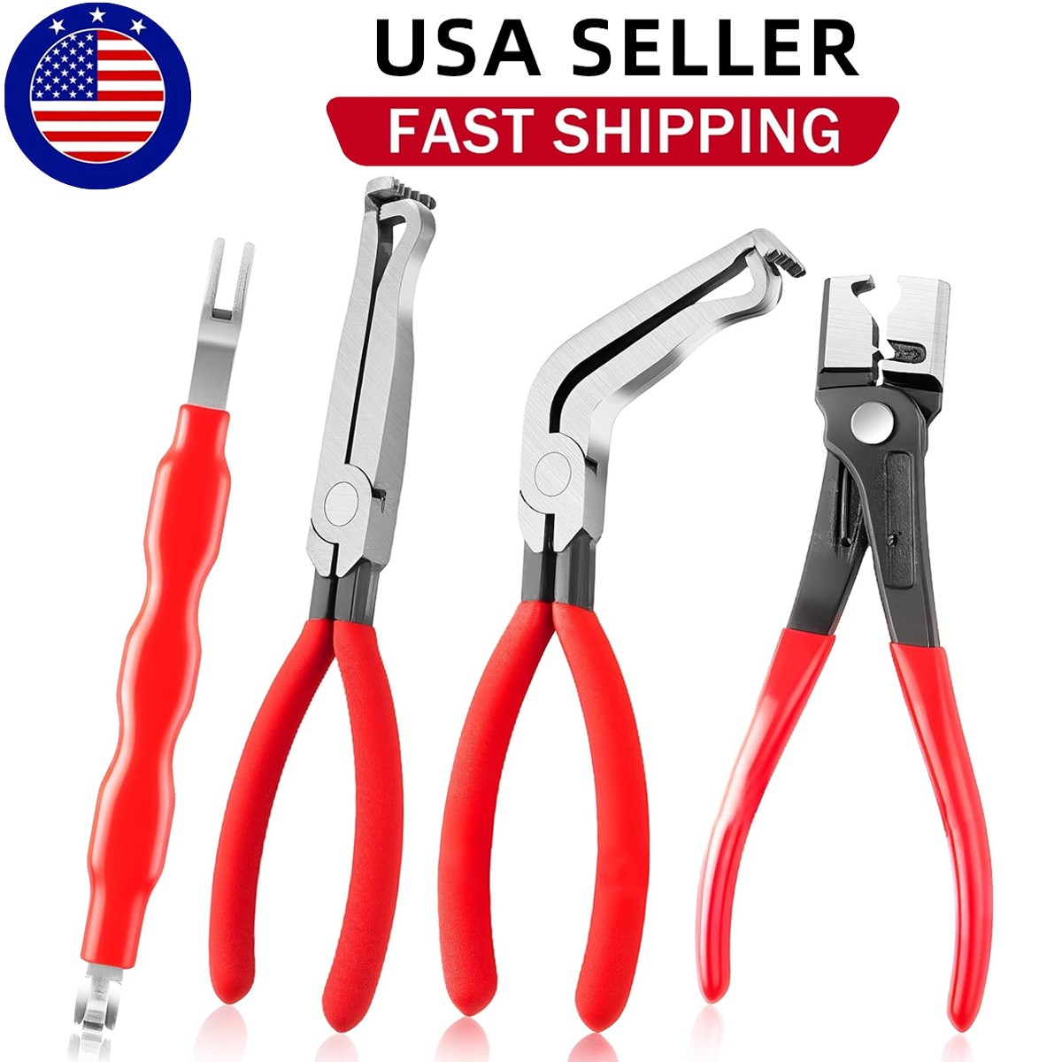 4Pcs Electrical Disconnect Pliers 60° Automotive Electrical Connector Separator