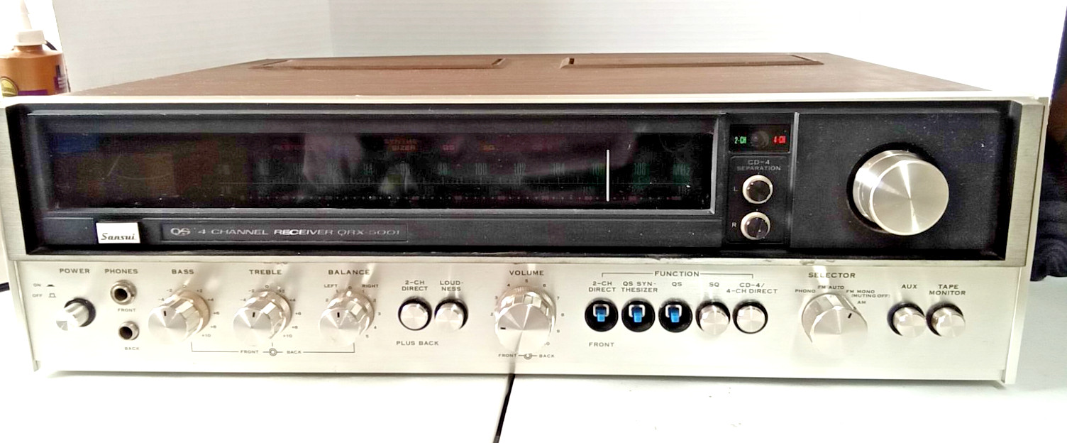 Sansui QRX-5001 4-Channel Quadraphonic Stereo Receiver - Working! TESTED!!!