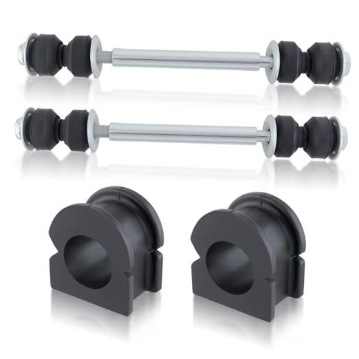 2Pcs 15135385 Front Sway Bar Stabilizer Bar Link and Bushing Kit Compatible