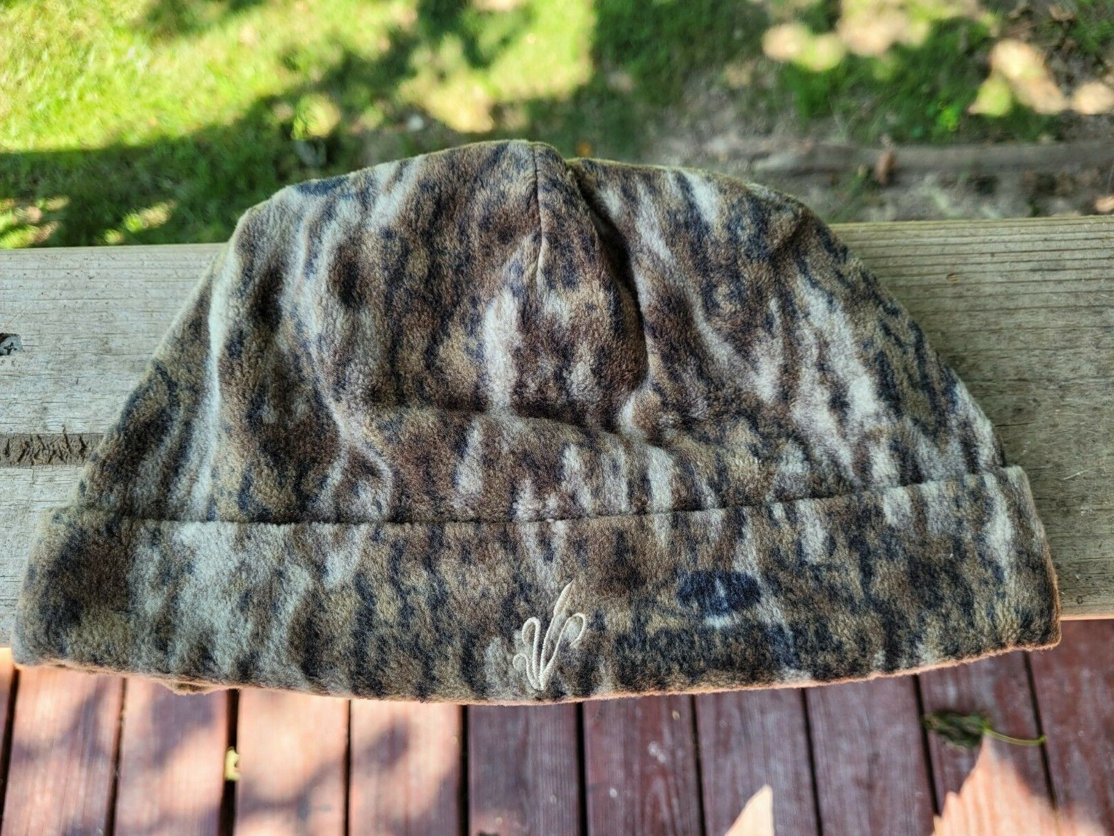 Avery Double Fleece Skull Cap Hat Bottomland Btml Beanie Cattail Logo Greenhead