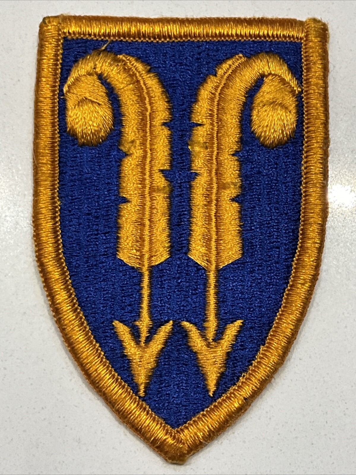 Original VIETNAM U.S ARMY 22nd SUPPORT BRIGADE MERROW EDGE COLOR PATCH