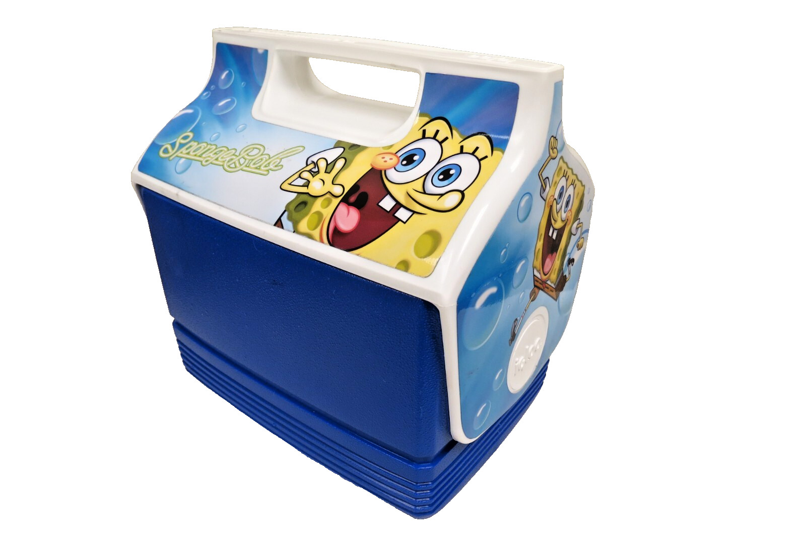 SpongeBob Igloo Cooler - Blue - 9.5" Wide x 9.75" Tall x 6.5" Deep - Lunch Box