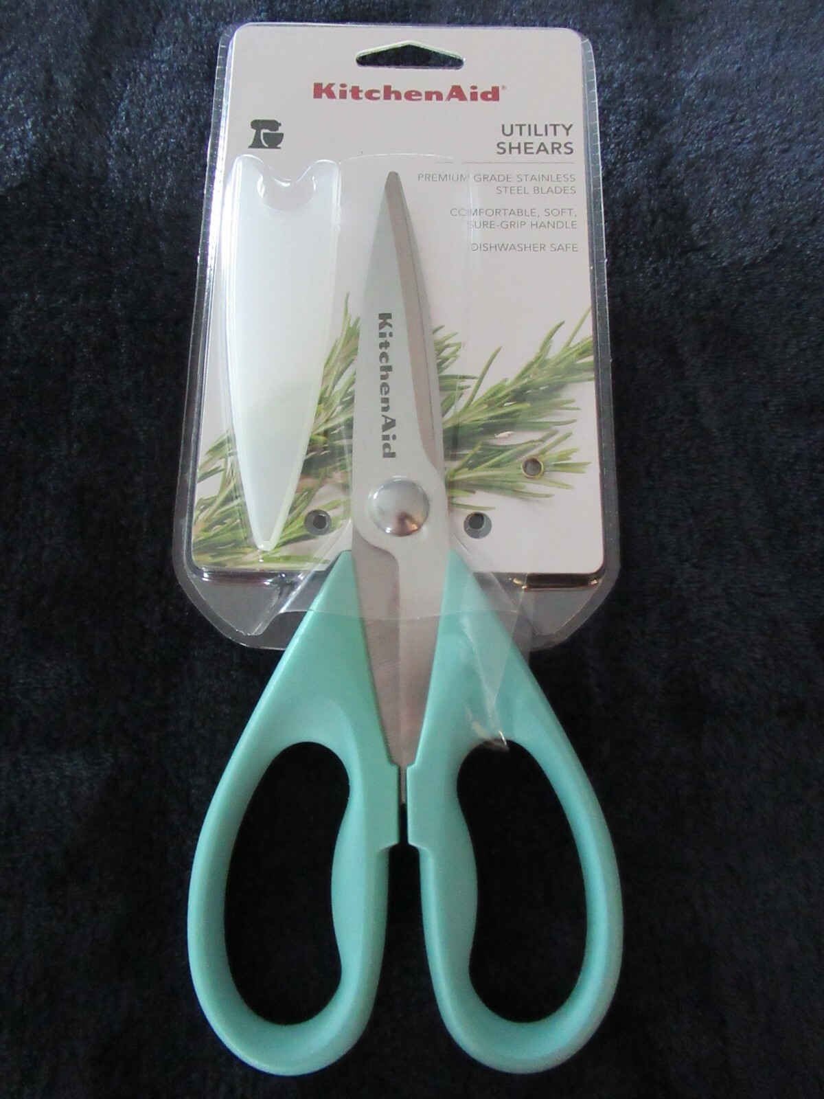 KitchenAid Aqua Sky Utility Shears-Stainless Steel Blades-New