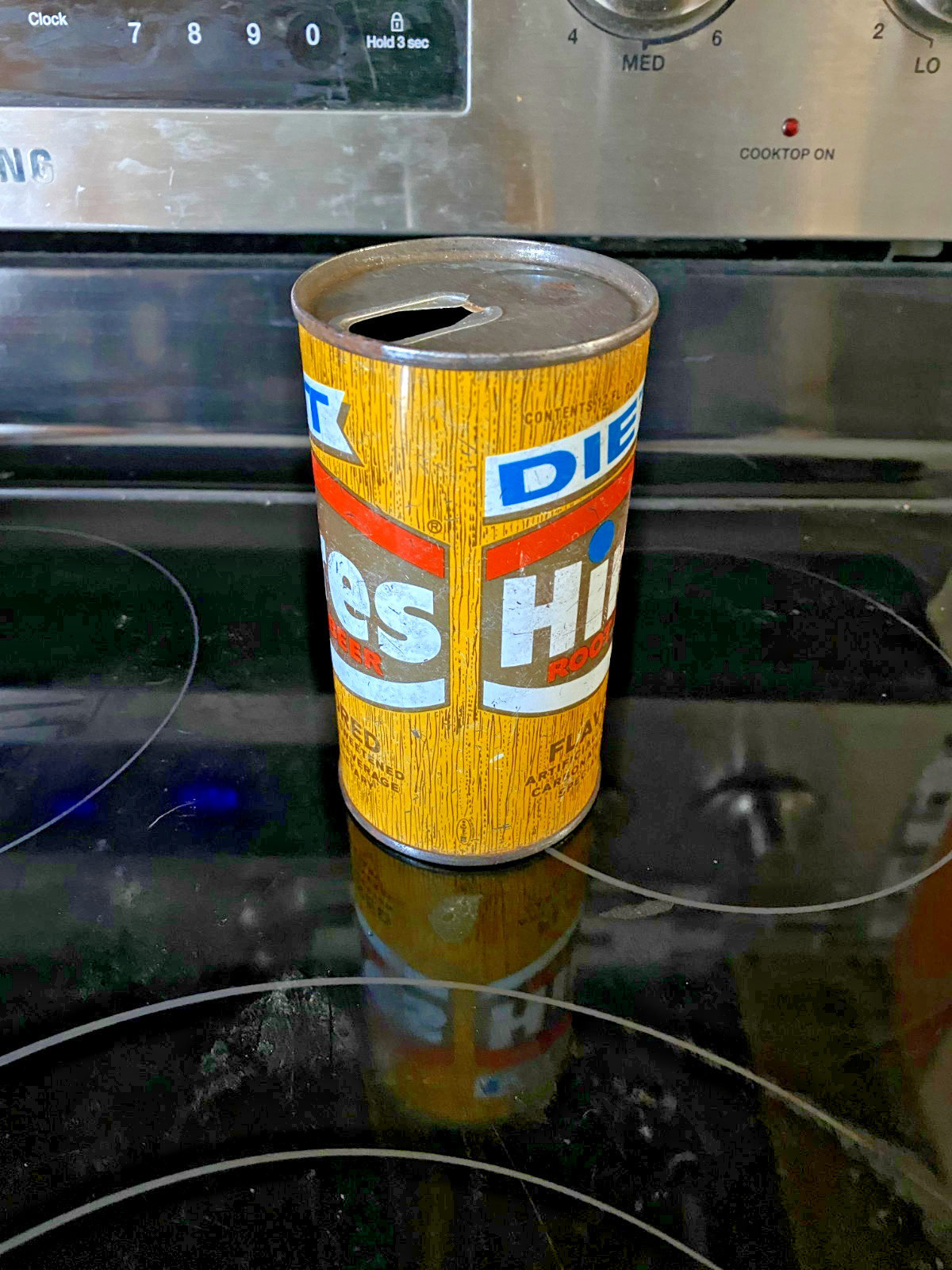 HIRES ROOT BEER 12 oz. PULL TAB SODA CAN - PREZIP