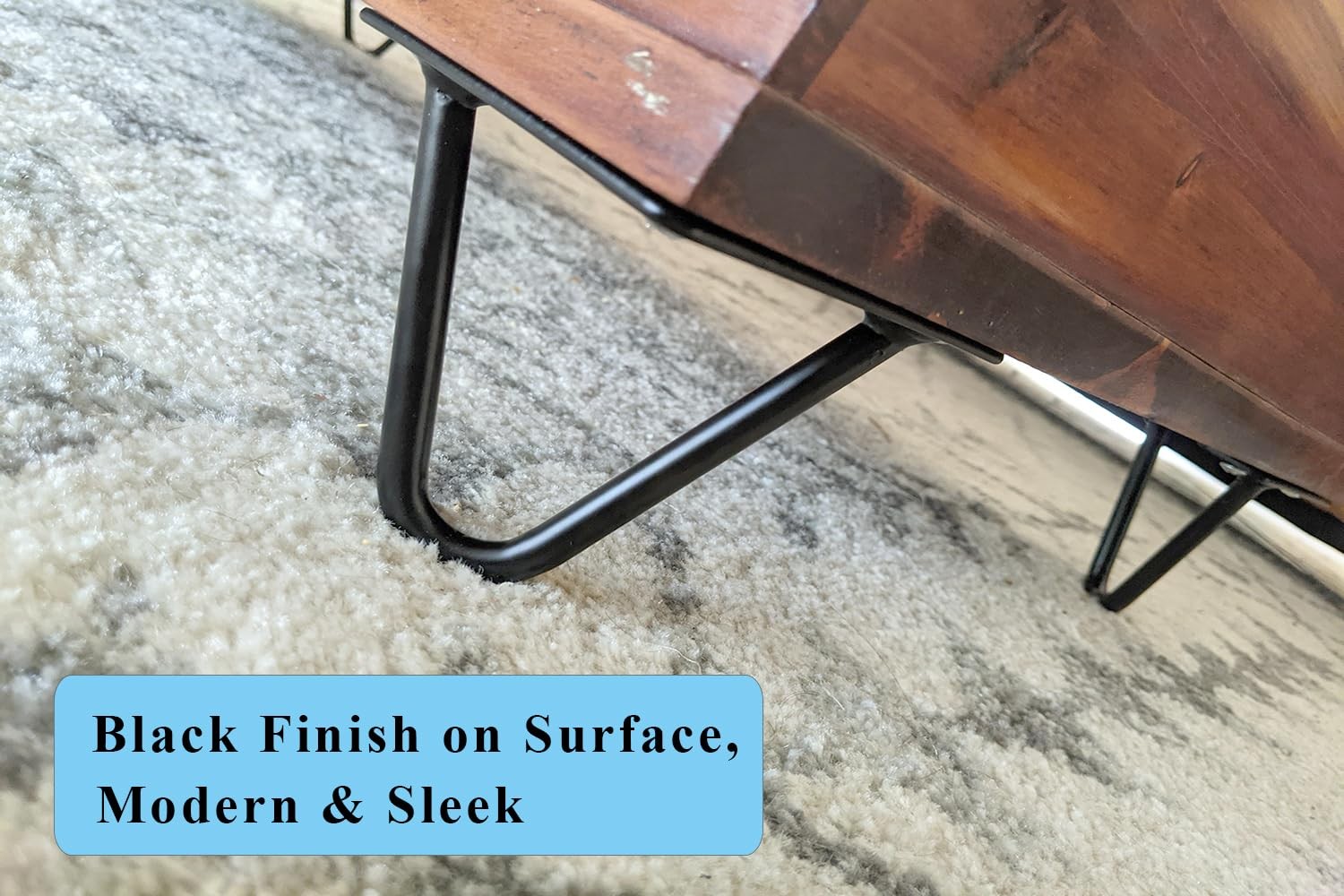 2 Inch Hairpin Legs Solid Steel Furniture Table Feet 4pcs, Heavy Duty Hairpin...