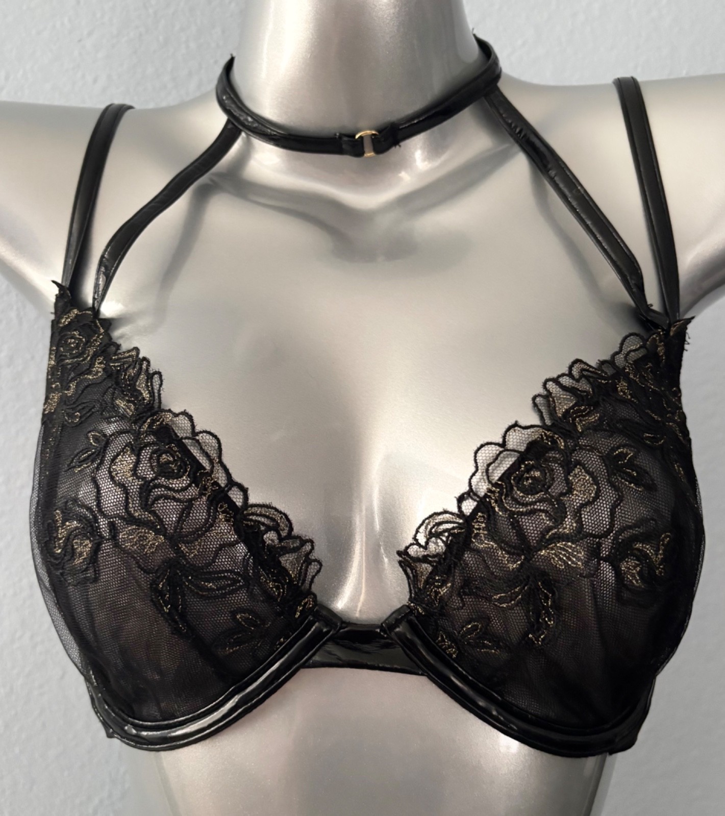 Victoria's Secret Bra Very Sexy Low Cut Demi Midnight Affair Unlined Black Nwt