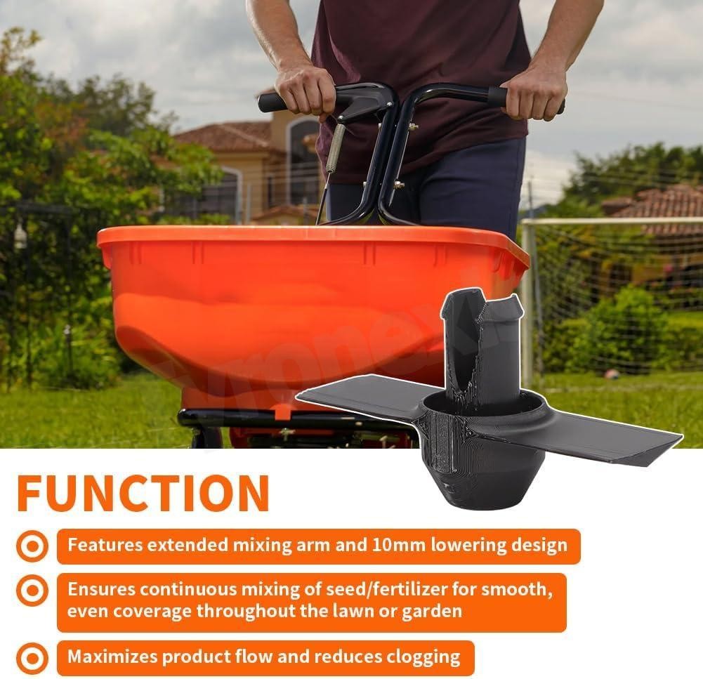 For Echo RB-60 Agitator / Upgrade to Improve Spread Width Fit Broadcast Spreader