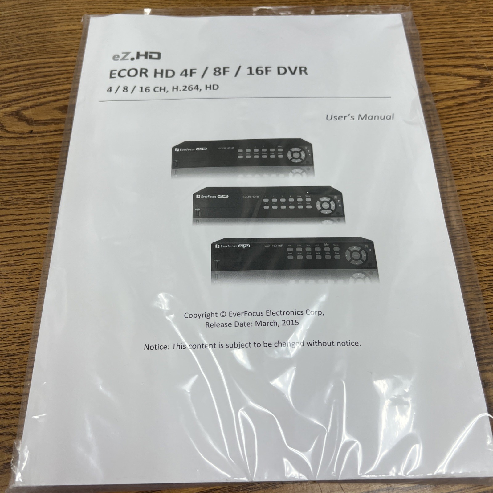 Everfocus ECOR HD 4F DVR