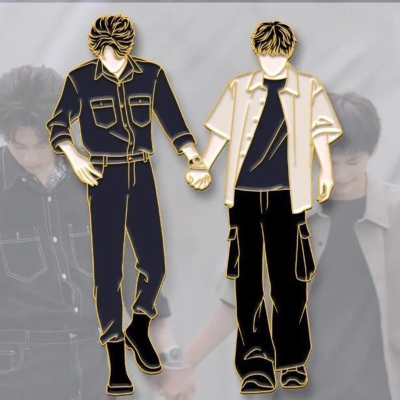 Revenged Love Tian Xuning Zi Yu Chi Cheng Wu Suowei Metal Badge Pin Brooch