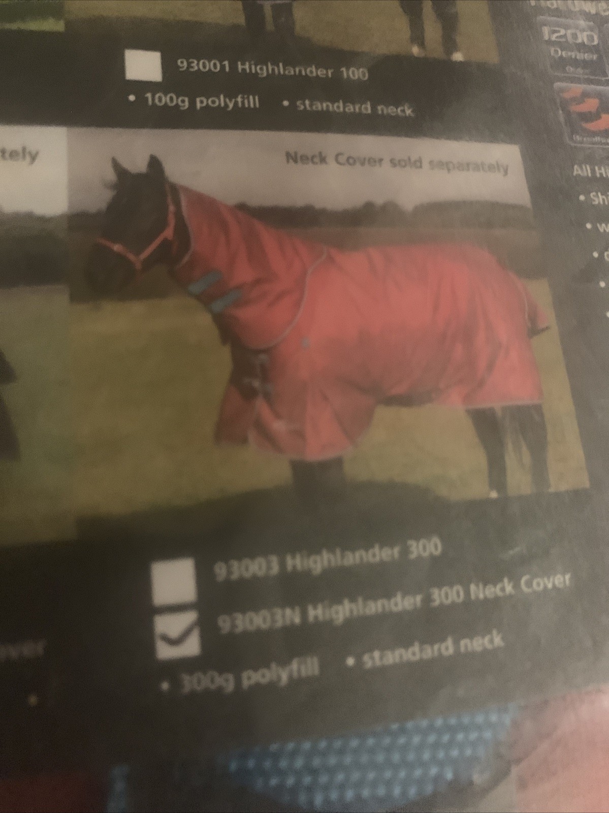 Shires Highlander Plus Turnout Neck Cover Sz Small