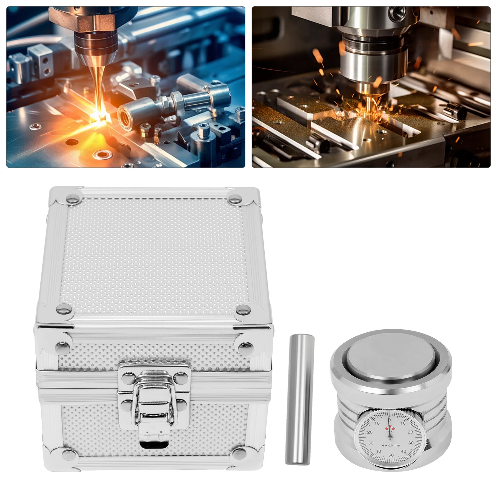 0.01mm Z Axis Zero Pre-Setter Tool Magnet Base Dial Setter CNC Machine
