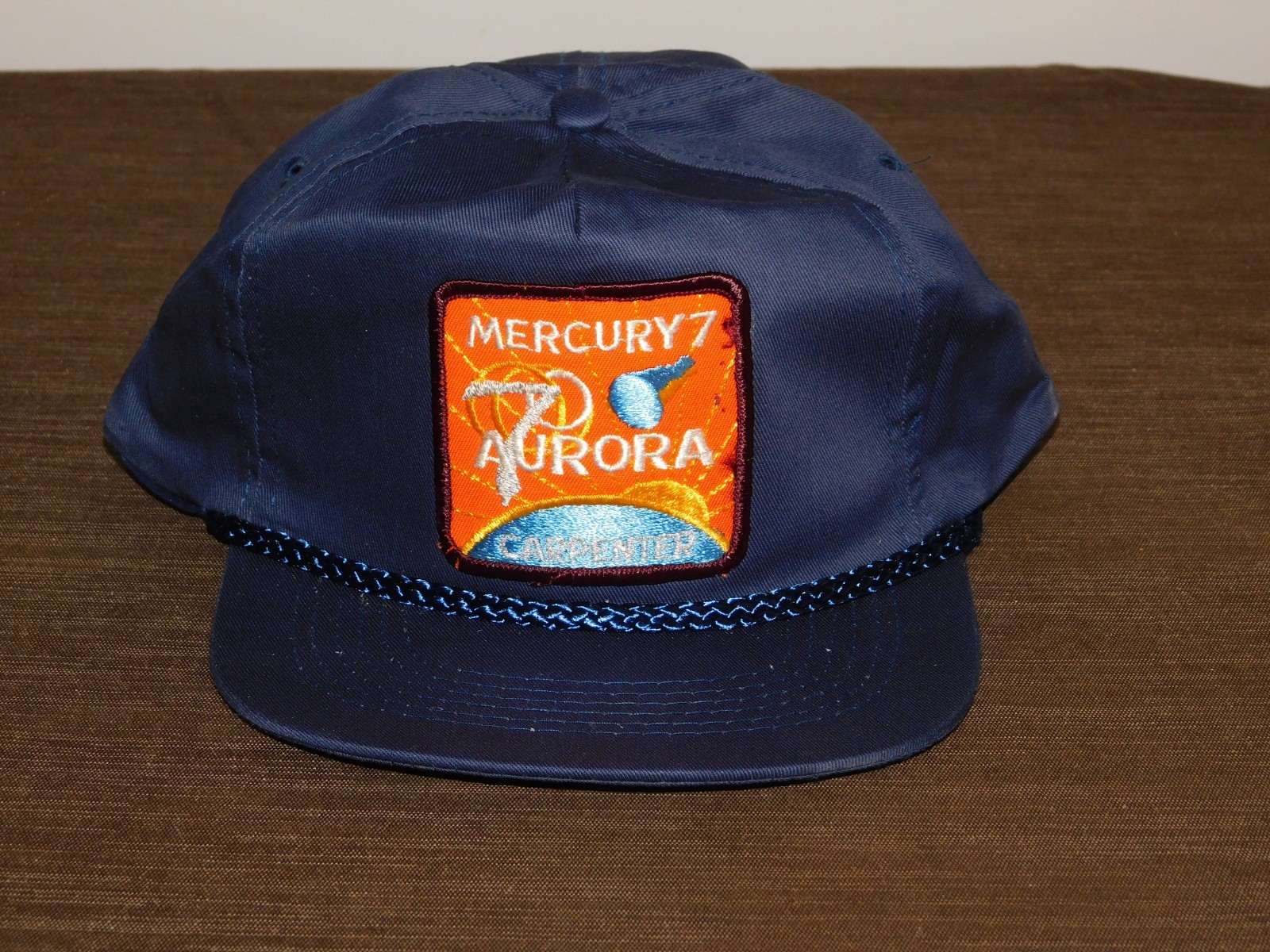 CAP HAT ASTRONAUT CARPENTER MERCURY 7 AURORA  SPACE MISSION  NEW