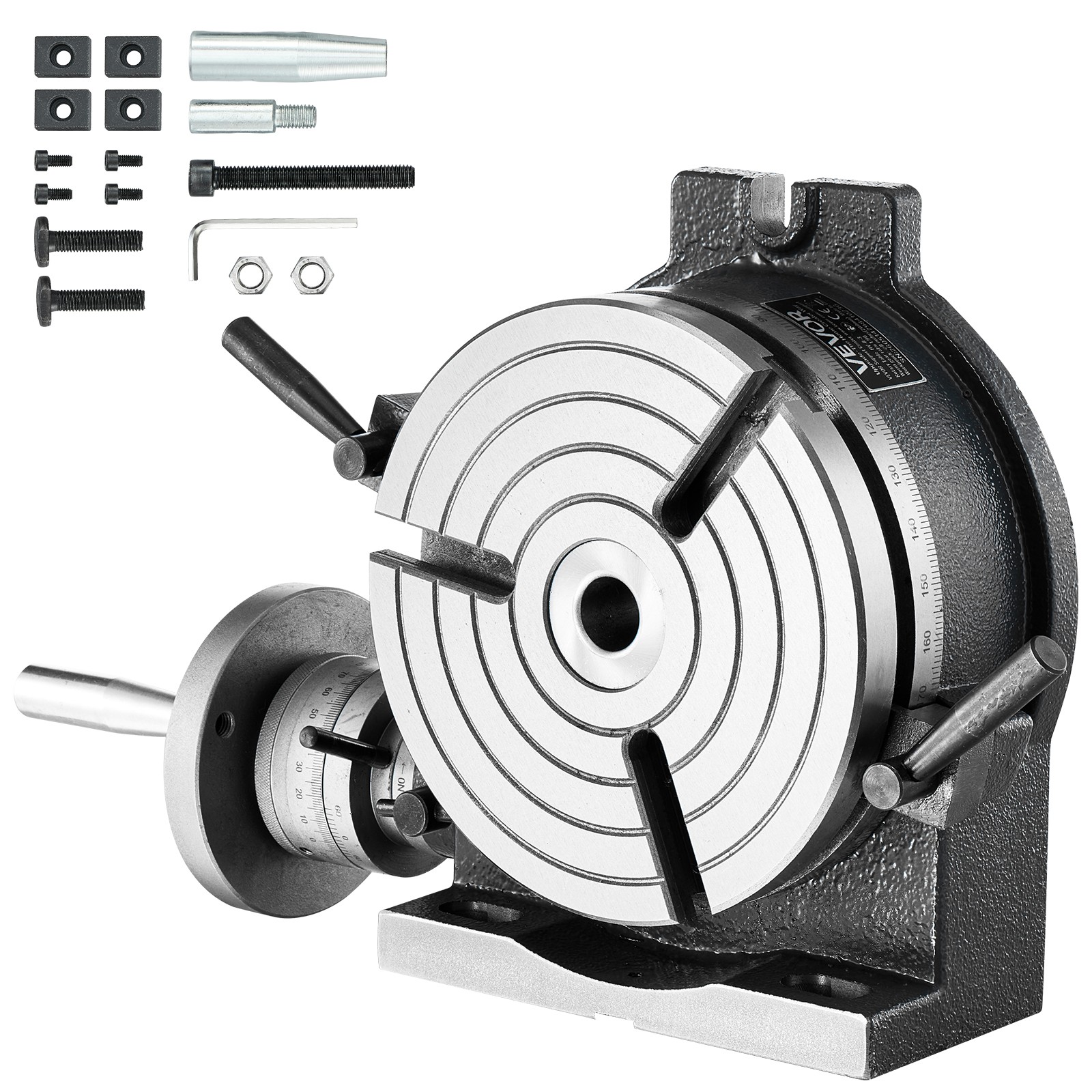 VEVOR Horizontal Vertical Rotary Table 8-Inch Precision Milling Rotary Table