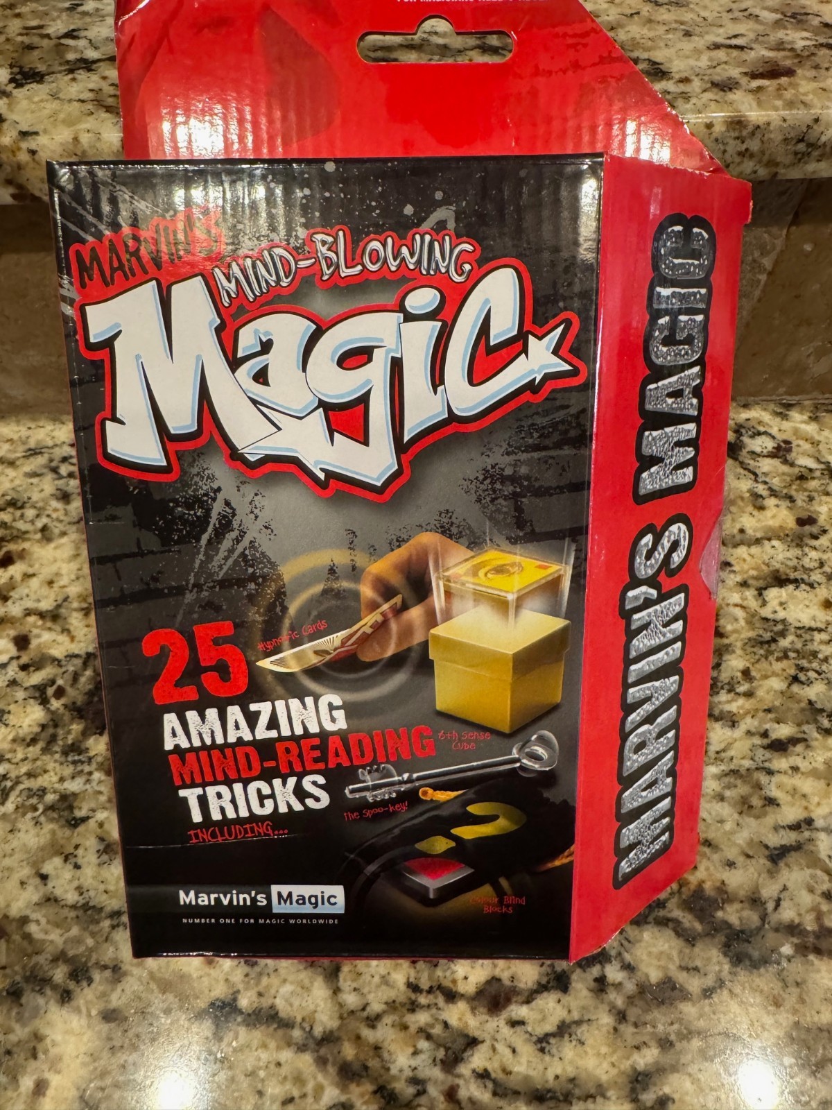 Magic Set Marvin’s Magic 25 Amazing Mind Reading Blowing Magic! Tricks Mentalism