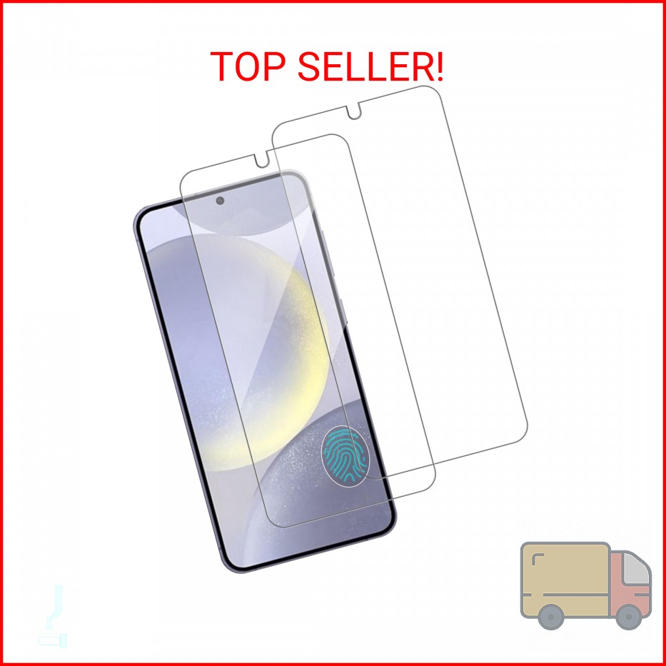 Heenjer 2 Pack for Samsung Galaxy S24 / SM-S921u Screen Protector, Tempered-Glas