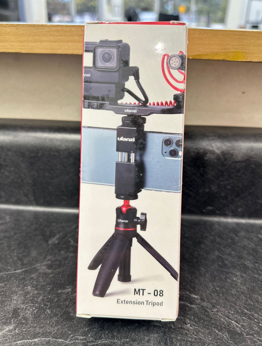 ULANZI MT-08 Extension Pole Tripod, Mini Selfie Stick Tripod Stand Handle